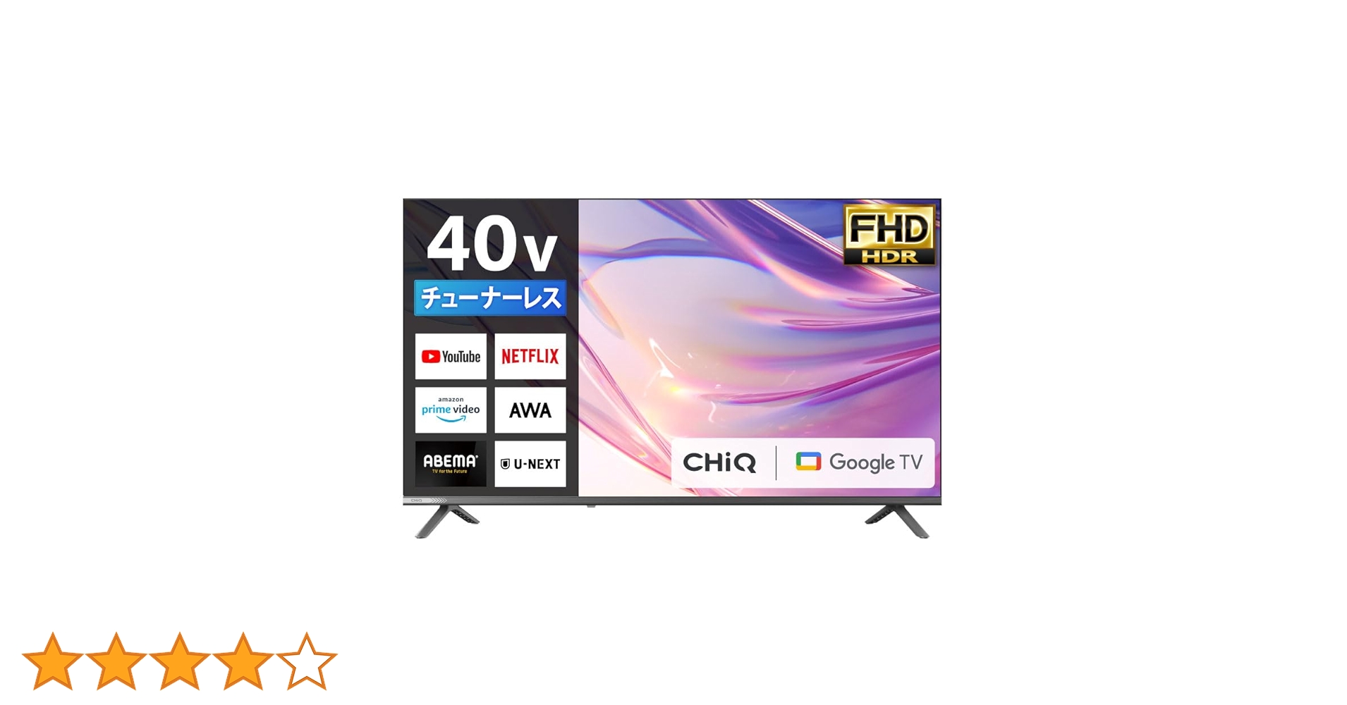 Amazon | チューナーレス テレビ 40型 Googleテレビ 40インチ スマート